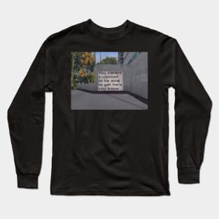 You weren't supposed to be able to get here you know - dreamcore, weirdcore, traumacore, lostcore design liminal Long Sleeve T-Shirt